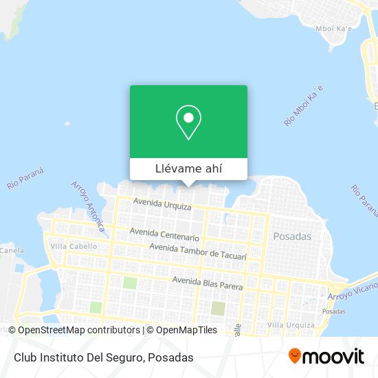 Cómo llegar a Club Instituto Del Seguro en Posadas en Autobús?