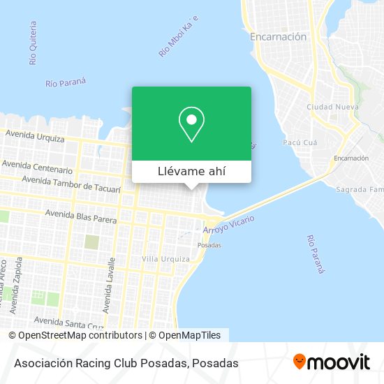 Mapa de Asociación Racing Club Posadas