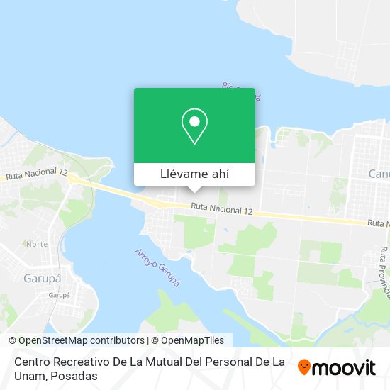 Mapa de Centro Recreativo De La Mutual Del Personal De La Unam