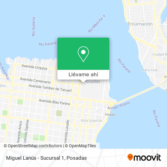 Mapa de Miguel Lanús - Sucursal 1