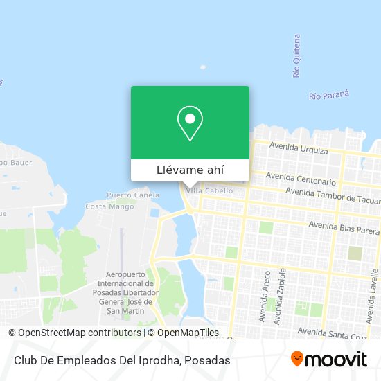 Mapa de Club De Empleados Del Iprodha