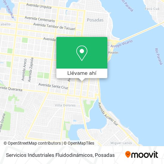 Mapa de Servicios Industriales Fluidodinámicos