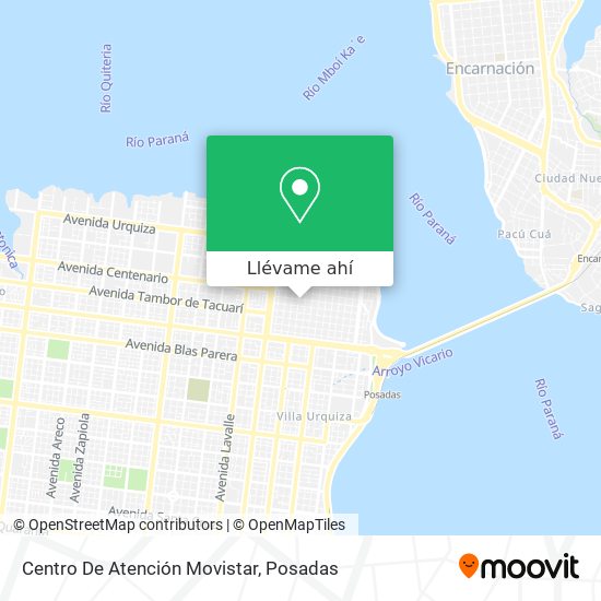 Mapa de Centro De Atención Movistar