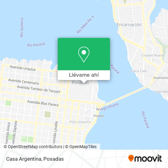 Mapa de Casa Argentina