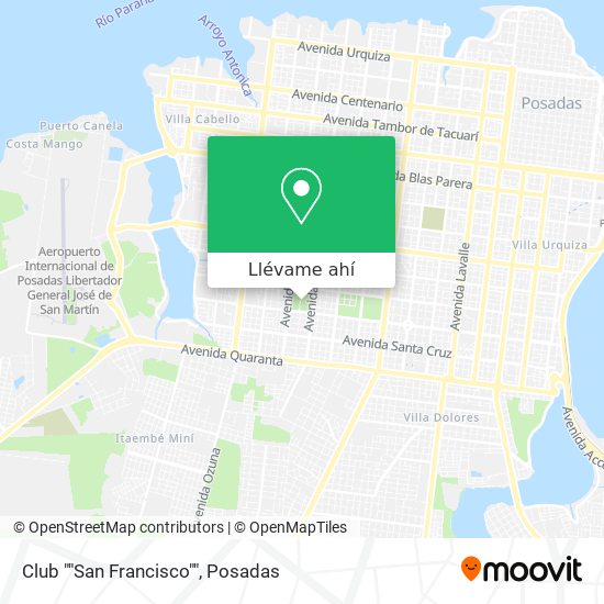 Mapa de Club ""San Francisco""