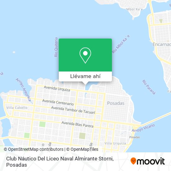 Mapa de Club Náutico Del Liceo Naval Almirante Storni