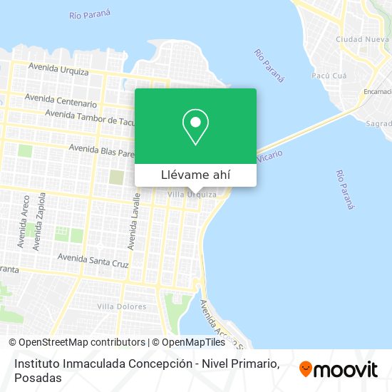 Mapa de Instituto Inmaculada Concepción - Nivel Primario