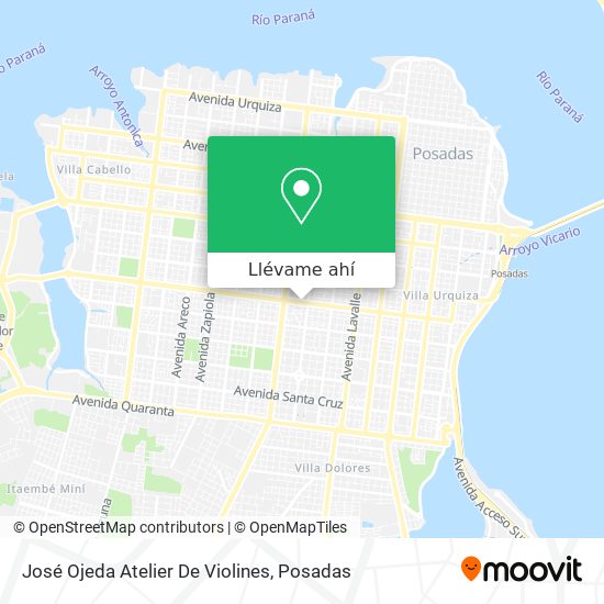 Mapa de José Ojeda Atelier De Violines
