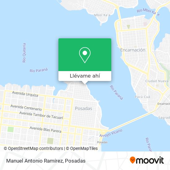 Mapa de Manuel Antonio Ramírez
