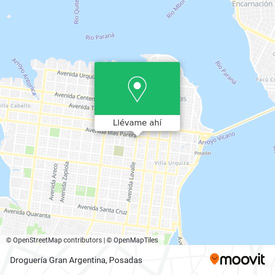 Mapa de Droguería Gran Argentina