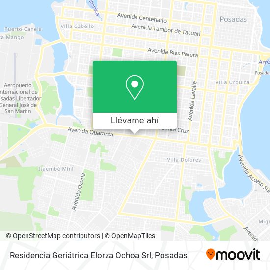 Mapa de Residencia Geriátrica Elorza Ochoa Srl