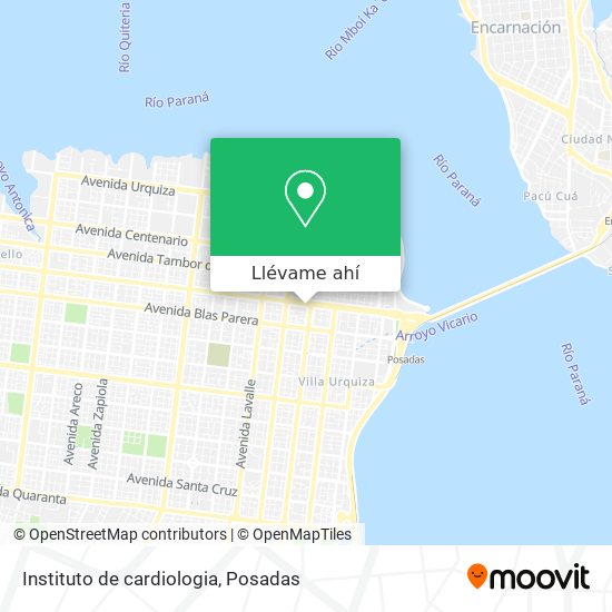 Mapa de Instituto de cardiologia