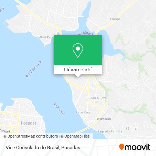 Mapa de Vice Consulado do Brasil