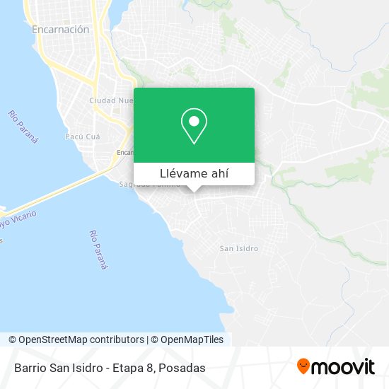 Mapa de Barrio San Isidro - Etapa 8