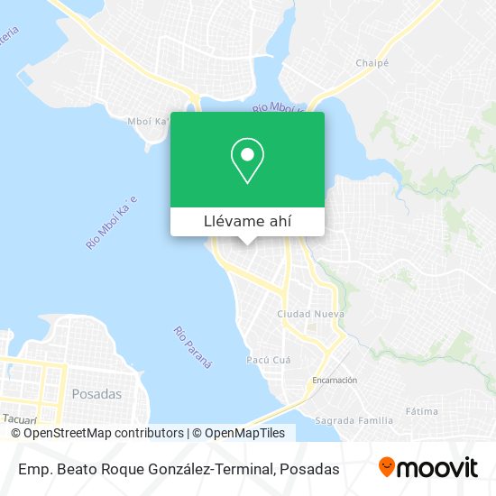Mapa de Emp. Beato Roque González-Terminal