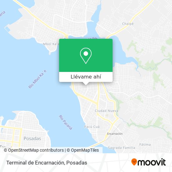 Mapa de Terminal de Encarnación