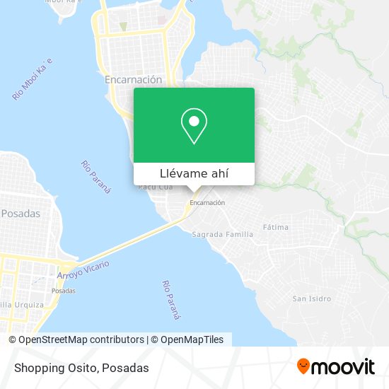 Mapa de Shopping Osito