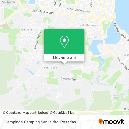 Mapa de Campings-Camping San Isidro