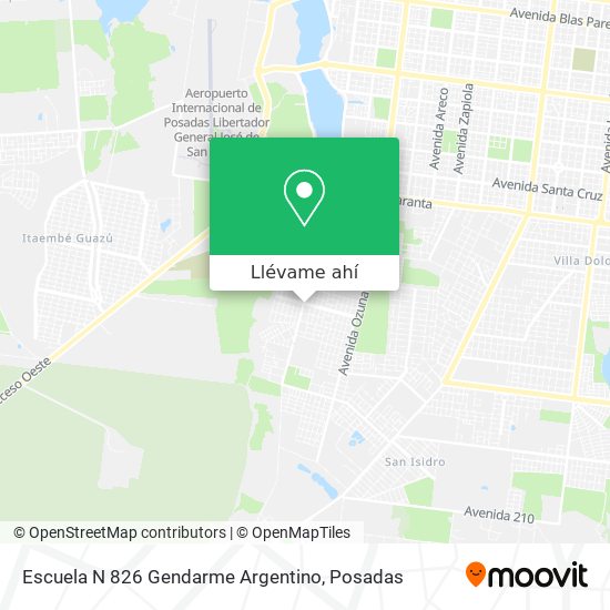Mapa de Escuela N 826 Gendarme Argentino