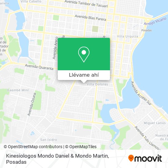 Mapa de Kinesiologos Mondo Daniel & Mondo Martin