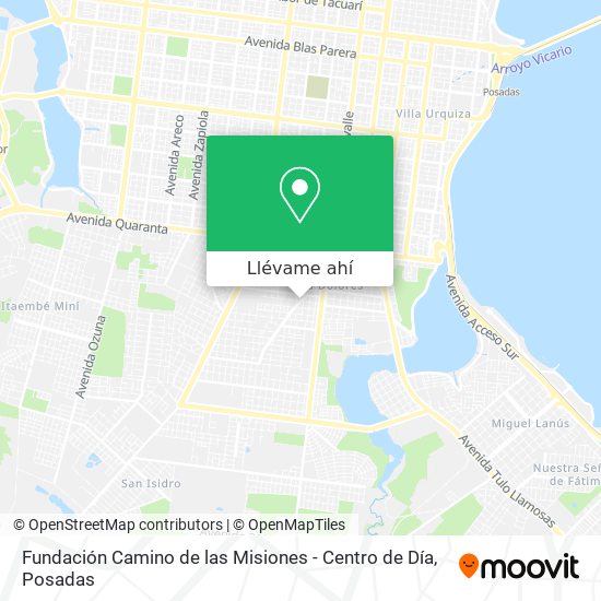 Mapa de Fundación Camino de las Misiones - Centro de Día