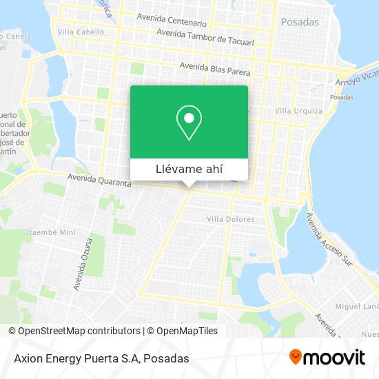 Mapa de Axion Energy Puerta S.A