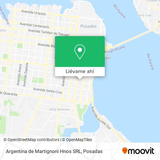 Mapa de Argentina de Martignoni Hnos SRL