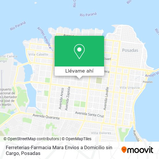 Mapa de Ferreterias-Farmacia Mara Envios a Domicilio sin Cargo