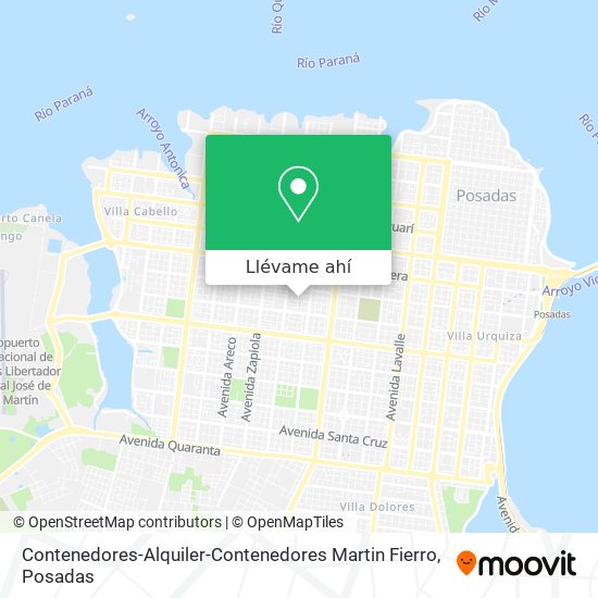 Mapa de Contenedores-Alquiler-Contenedores Martin Fierro