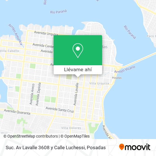 Mapa de Suc. Av Lavalle 3608 y Calle Luchessi