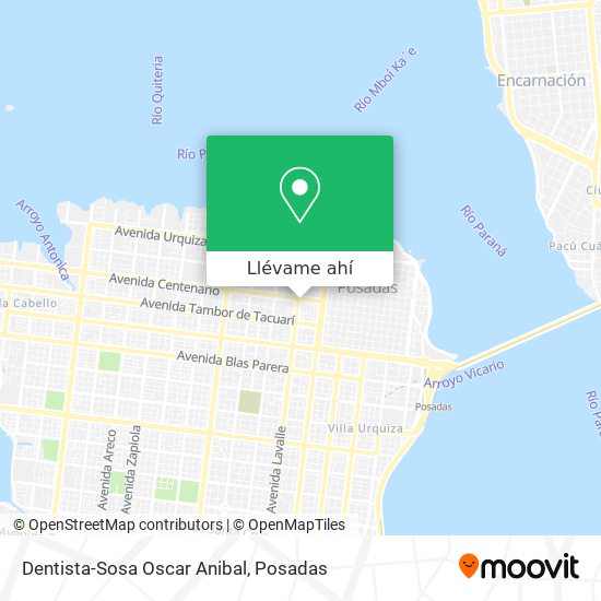 Mapa de Dentista-Sosa Oscar Anibal