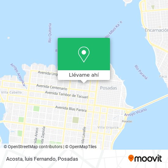 Mapa de Acosta, luis Fernando