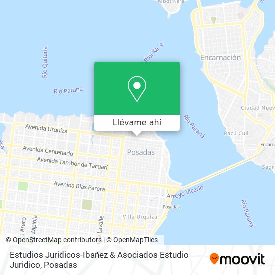 Mapa de Estudios Juridicos-Ibañez & Asociados Estudio Juridico