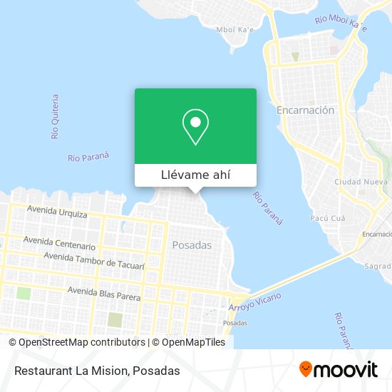 Mapa de Restaurant La Mision