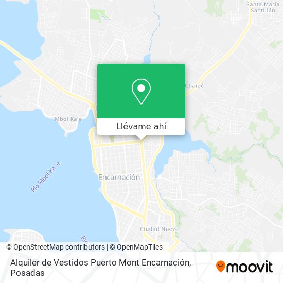 Mapa de Alquiler de Vestidos Puerto Mont Encarnación