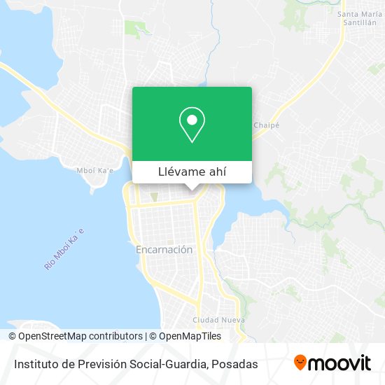 Mapa de Instituto de Previsión Social-Guardia