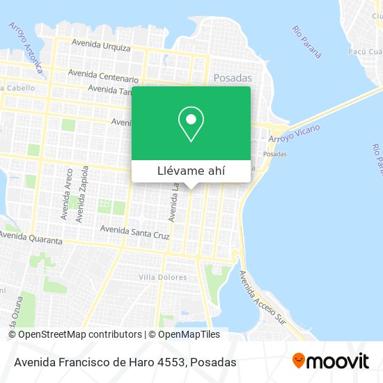 Mapa de Avenida Francisco de Haro 4553