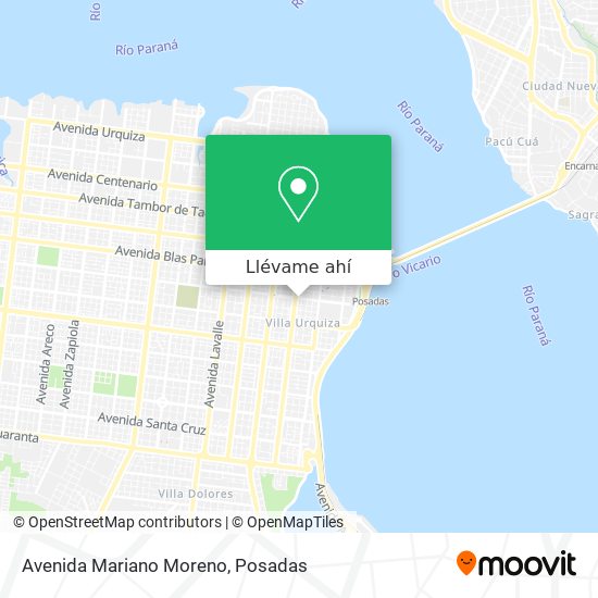 Mapa de Avenida Mariano Moreno