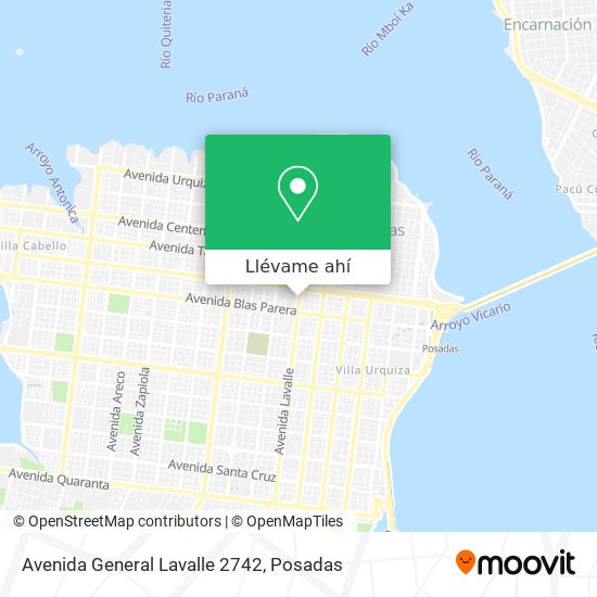 Mapa de Avenida General Lavalle 2742