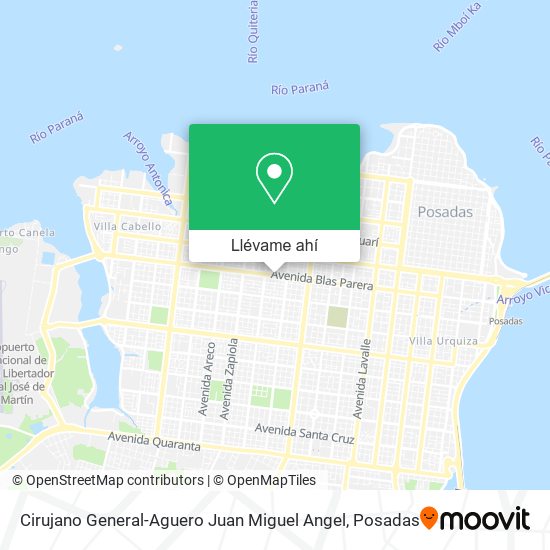 Mapa de Cirujano General-Aguero Juan Miguel Angel
