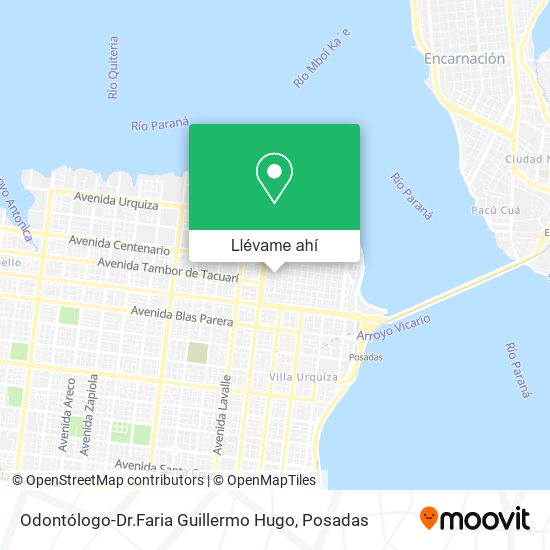 Mapa de Odontólogo-Dr.Faria Guillermo Hugo