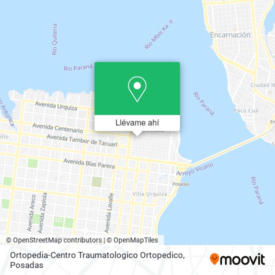 Mapa de Ortopedia-Centro Traumatologico Ortopedico