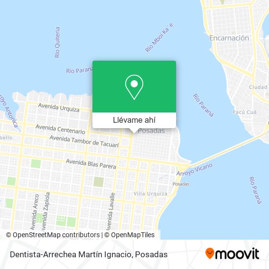 Mapa de Dentista-Arrechea Martín Ignacio
