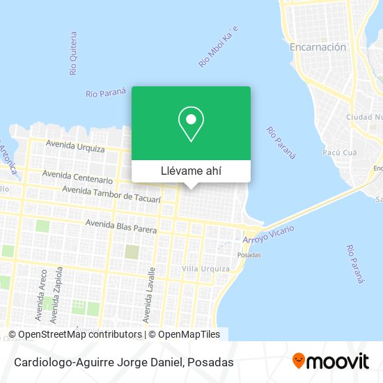 Mapa de Cardiologo-Aguirre Jorge Daniel