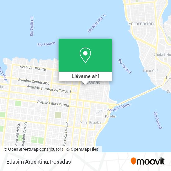 Mapa de Edasim Argentina