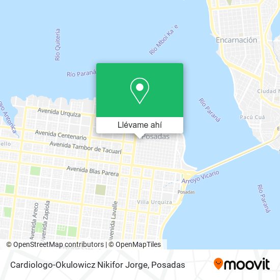 Mapa de Cardiologo-Okulowicz Nikifor Jorge