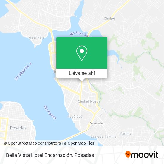 Mapa de Bella Vista Hotel Encarnación