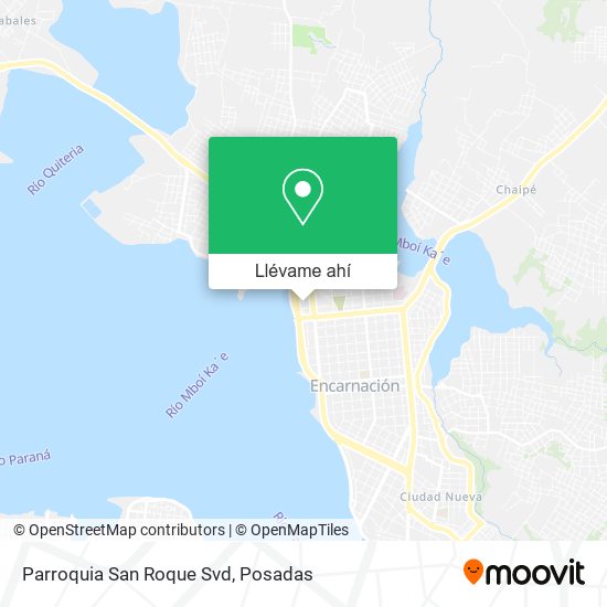 Mapa de Parroquia San Roque Svd