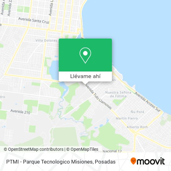 Mapa de PTMI - Parque Tecnologico Misiones