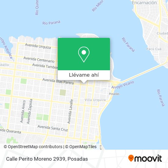 Mapa de Calle Perito Moreno 2939